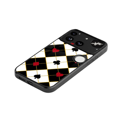 Poker Love stylish phone case for nothing phone 3 | glossy glass and slim fit