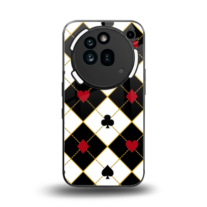 Poker Love back phone cover | glass case for nothing phone 3a pro