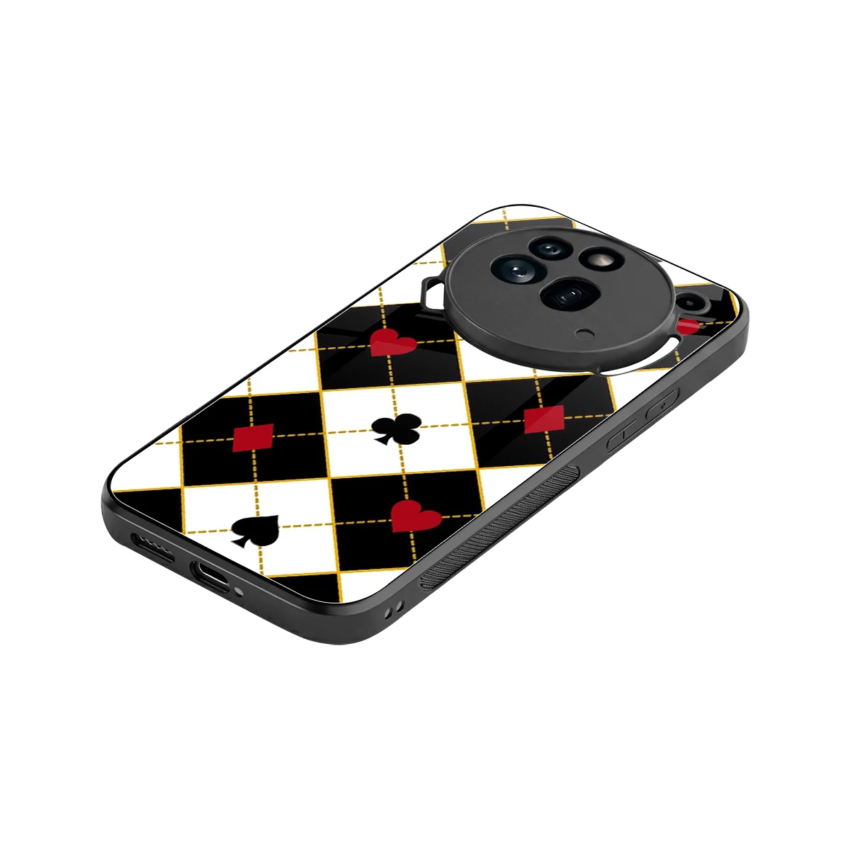 Poker Love stylish phone case for nothing phone 3a pro | glossy glass and slim fit
