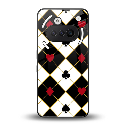 Poker Love back phone cover | glass case for nothing phone 3a