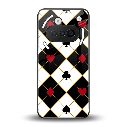 Poker Love back phone cover | glass case for nothing phone 3a