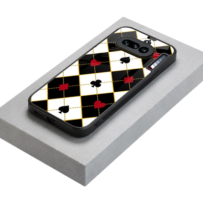 Poker Love stylish phone case for nothing phone 4a | glossy glass and slim fit