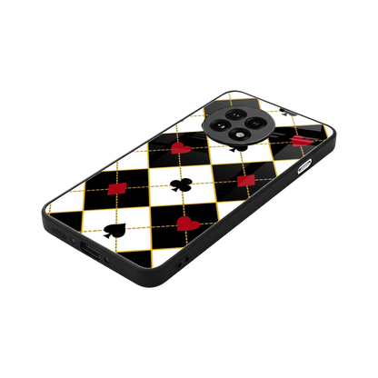 Poker Love stylish phone case for oneplus 13r | glossy glass and slim fit
