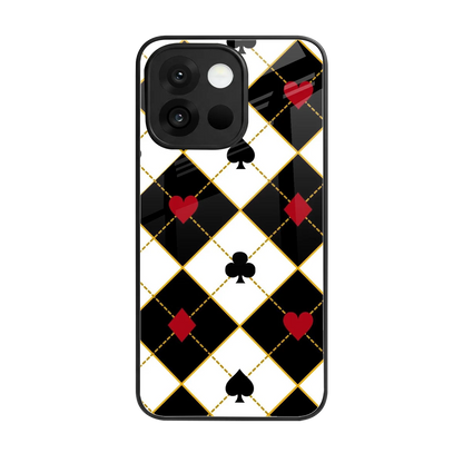 Poker Love back phone cover | glass case for oneplus 13s