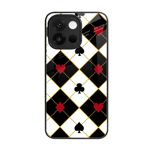 Poker Love back phone cover | glass case for oneplus 13s