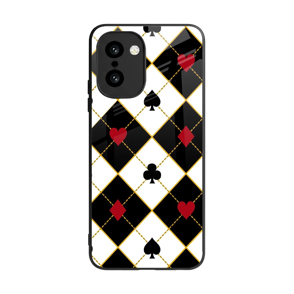 Poker Love back phone cover | glass case for oneplus 15r