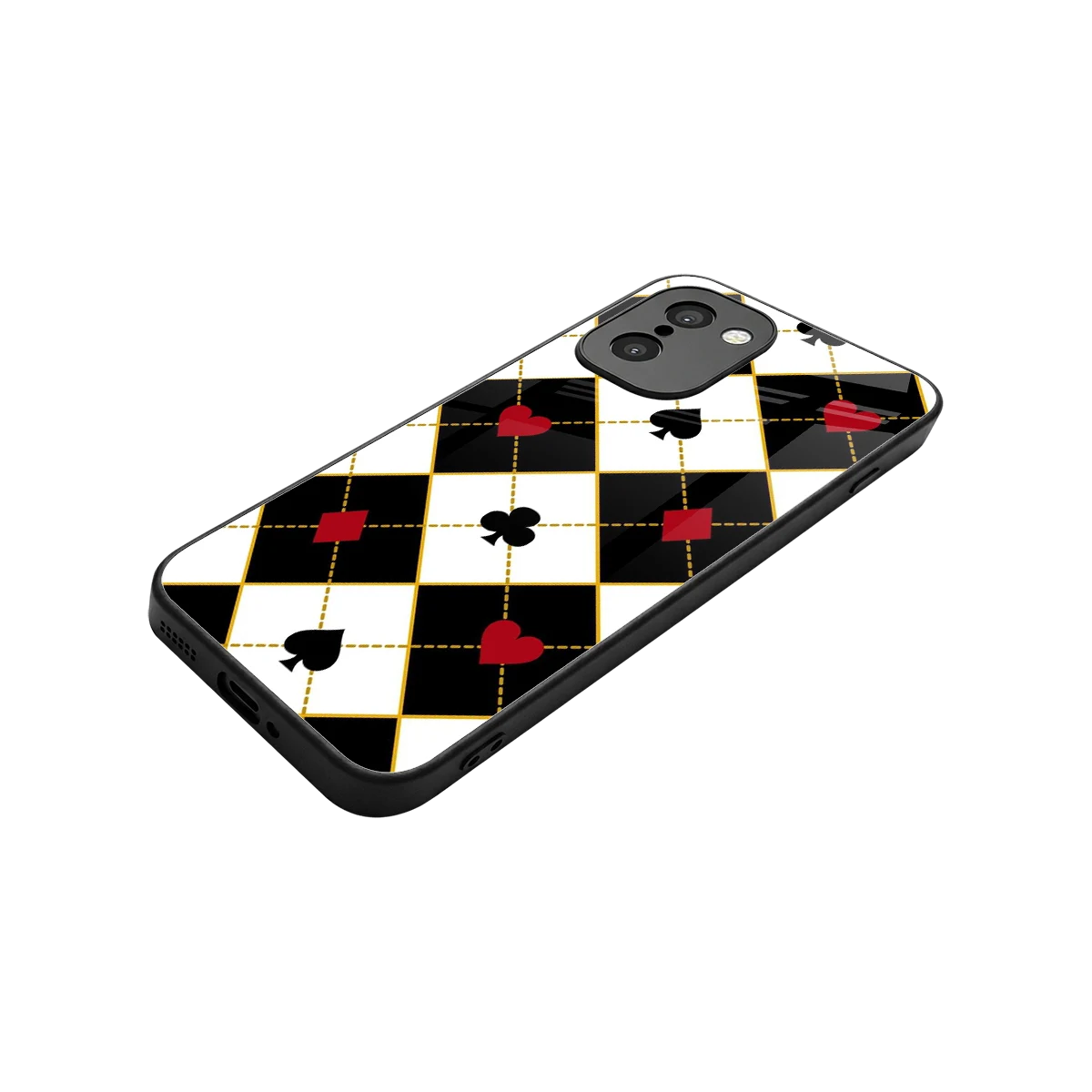 Poker Love stylish phone case for oneplus 15r | glossy glass and slim fit
