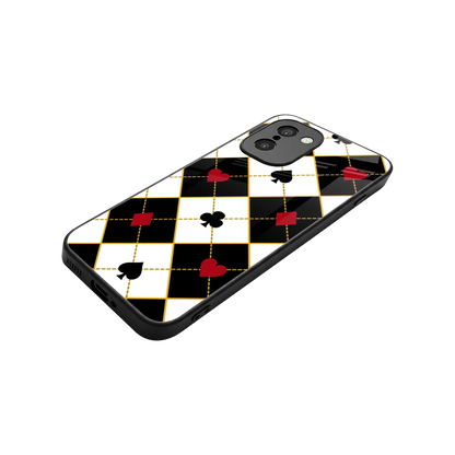 Poker Love stylish phone case for oneplus 15r | glossy glass and slim fit