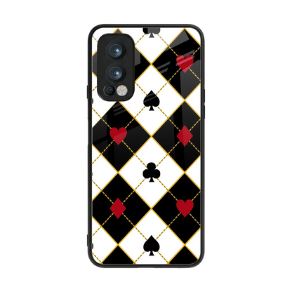 Poker Love back phone cover | glass case for oneplus nord 2