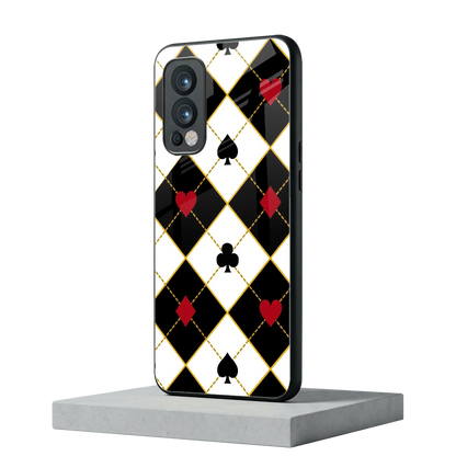 Poker Love oneplus nord 2 mobile cover | shockproof glass phone case