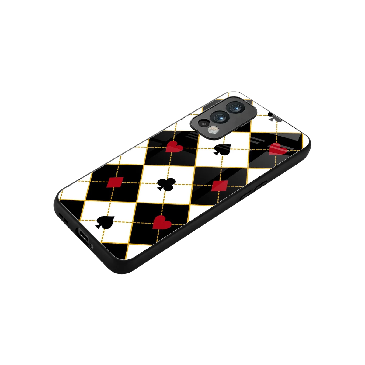Poker Love stylish phone case for oneplus nord 2 | glossy glass and slim fit