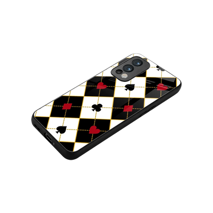 Poker Love stylish phone case for oneplus nord 2 | glossy glass and slim fit