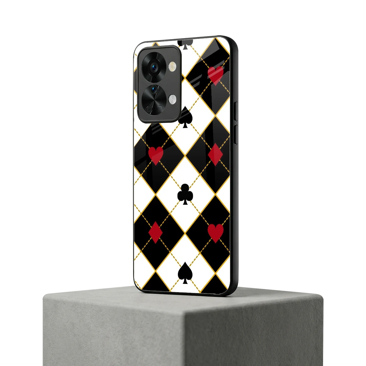 Poker Love oneplus nord 2t mobile cover | shockproof glass phone case