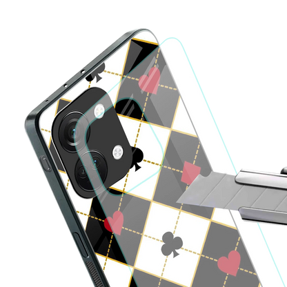 Poker Love stylish phone case for oneplus nord 3 | glossy glass and slim fit