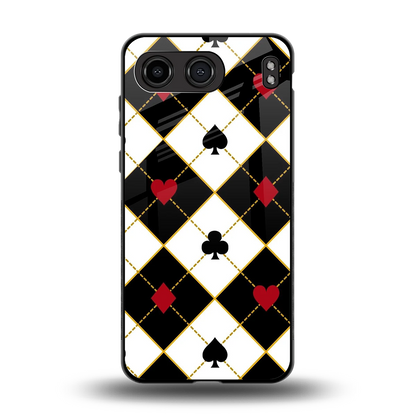 Poker Love back phone cover | glass case for oneplus nord 4