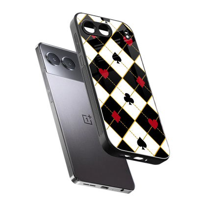Poker Love sleek oneplus nord 4 cover with tempered glass back and TPU edges