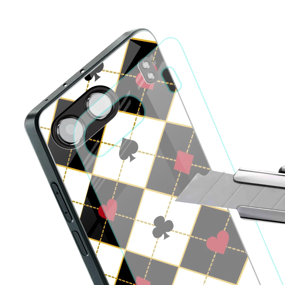 Poker Love stylish phone case for oneplus nord 4 | glossy glass and slim fit
