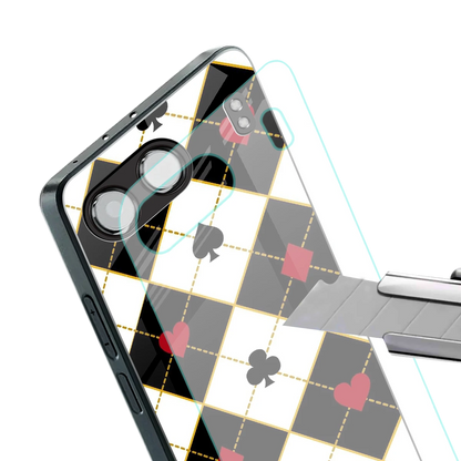 Poker Love stylish phone case for oneplus nord 4 | glossy glass and slim fit