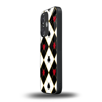 Poker Love oneplus nord ce 3 mobile cover | shockproof glass phone case