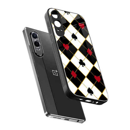 Poker Love sleek oneplus nord ce 4 lite cover with tempered glass back and TPU edges