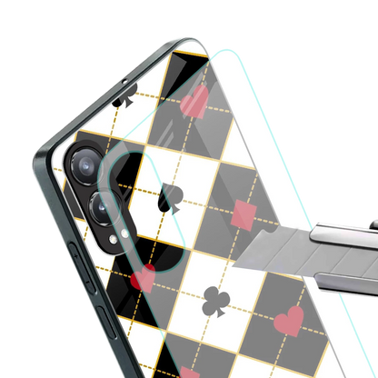 Poker Love stylish phone case for oneplus nord ce 4 lite | glossy glass and slim fit