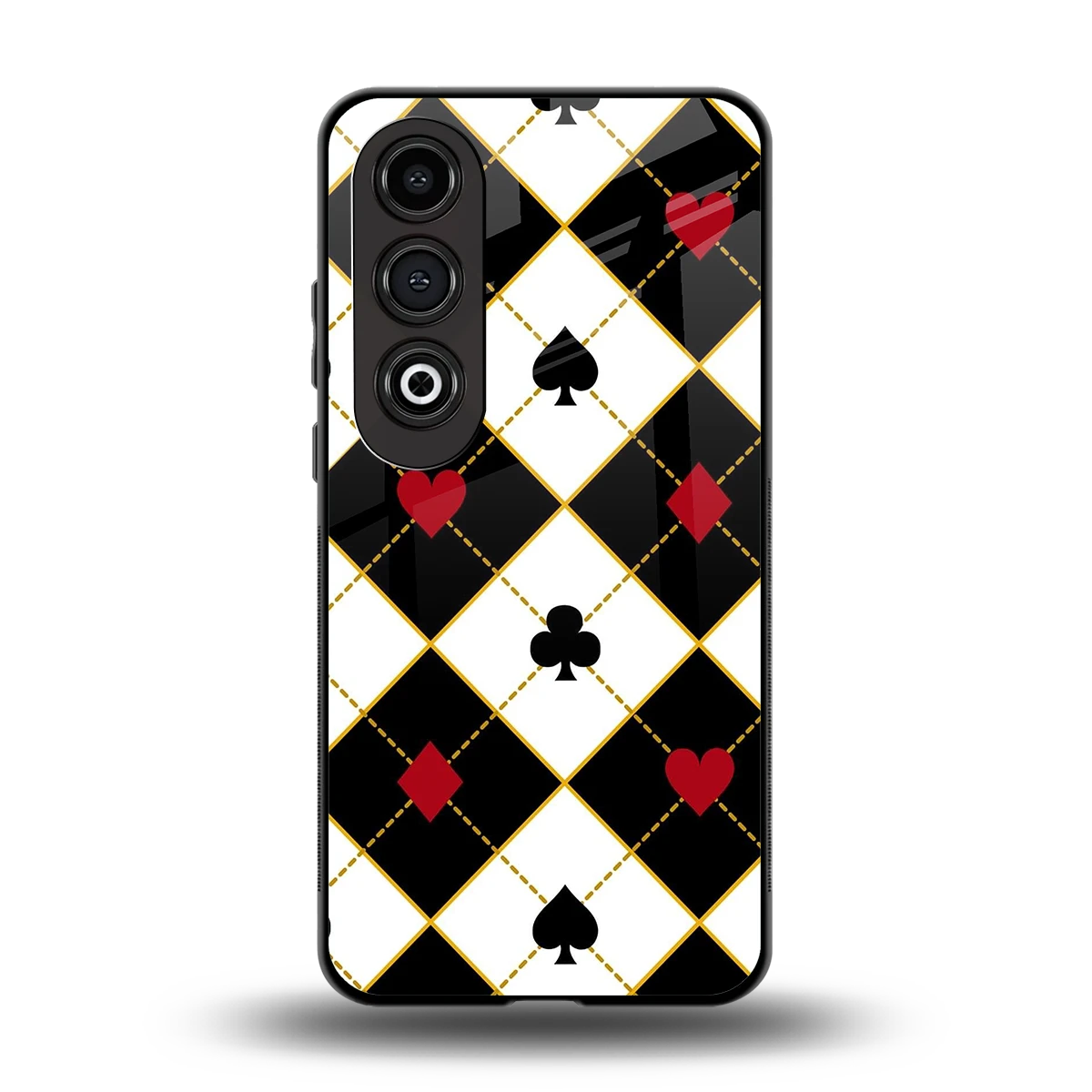 Poker Love back phone cover | glass case for oneplus nord ce 4
