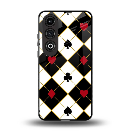 Poker Love back phone cover | glass case for oneplus nord ce 4
