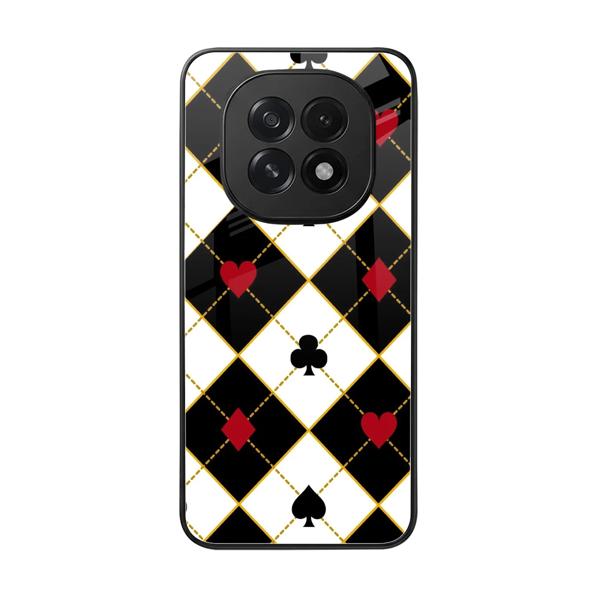 Poker Love back phone cover | glass case for oppo f29 5g