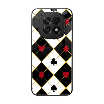 Poker Love back phone cover | glass case for oppo f29 5g