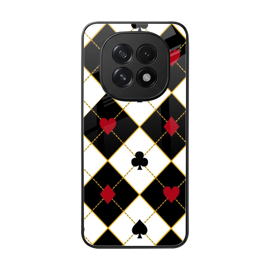 Poker Love back phone cover | glass case for oppo f29 5g