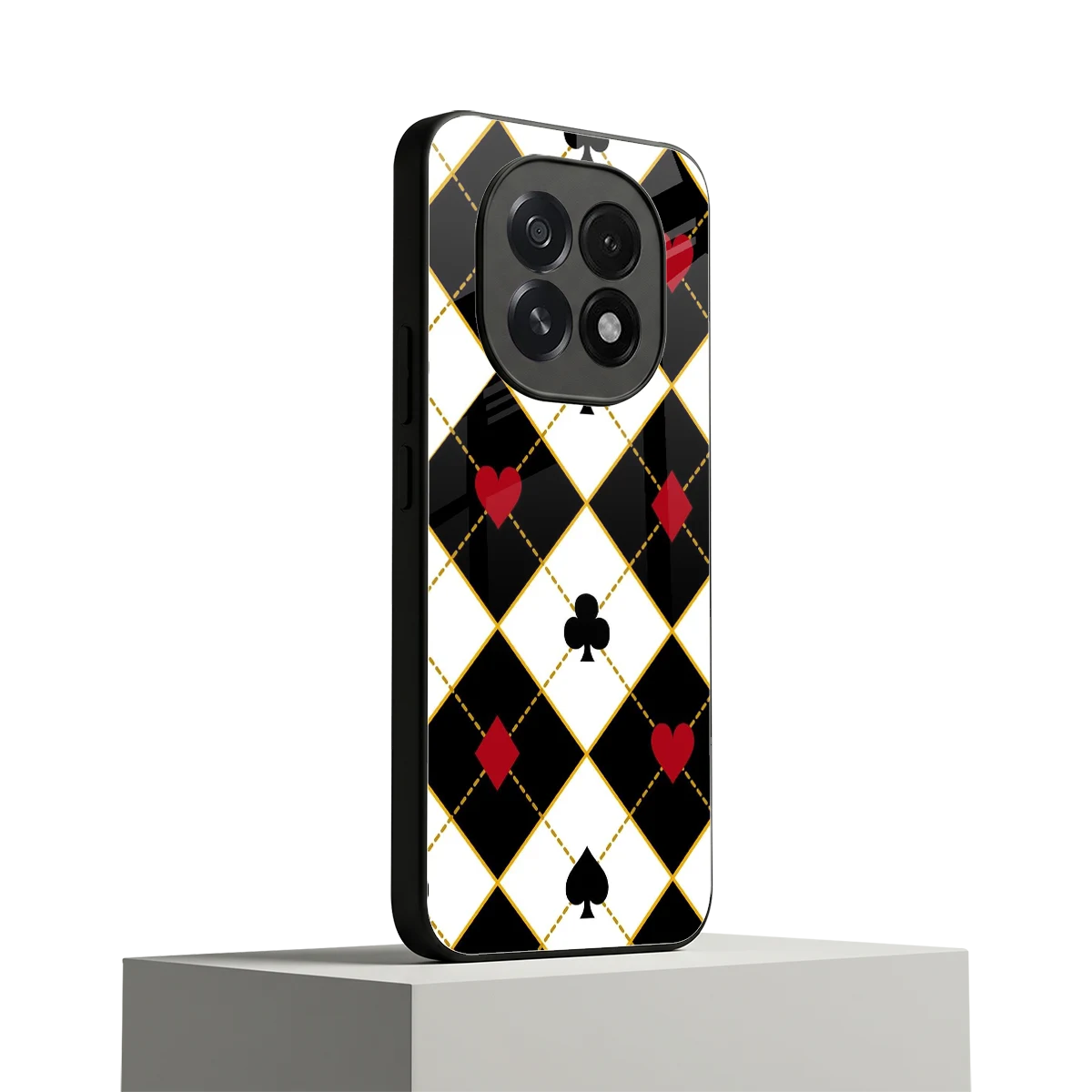 Poker Love oppo f29 5g mobile cover | shockproof glass phone case