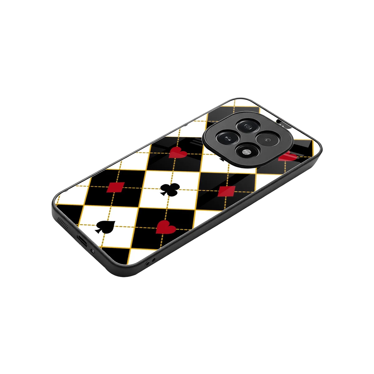 Poker Love stylish phone case for oppo f29 5g | glossy glass and slim fit