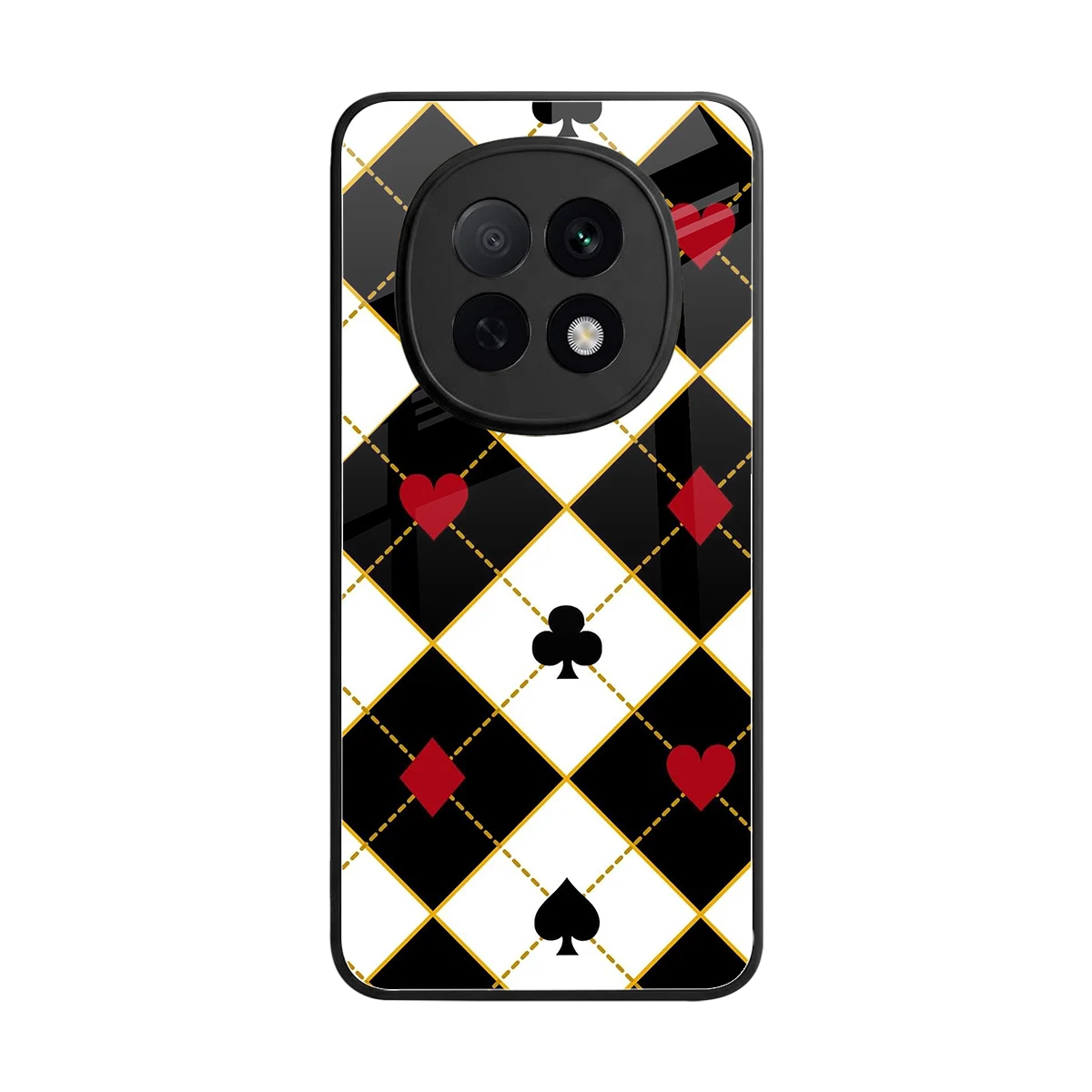 Poker Love back phone cover | glass case for oppo f29 pro 5g