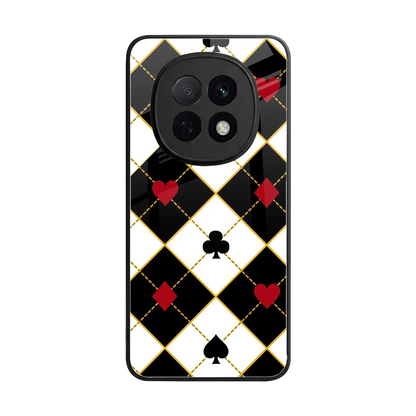 Poker Love back phone cover | glass case for oppo f29 pro 5g