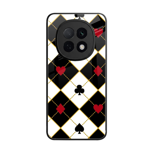 Poker Love back phone cover | glass case for oppo f29 pro 5g
