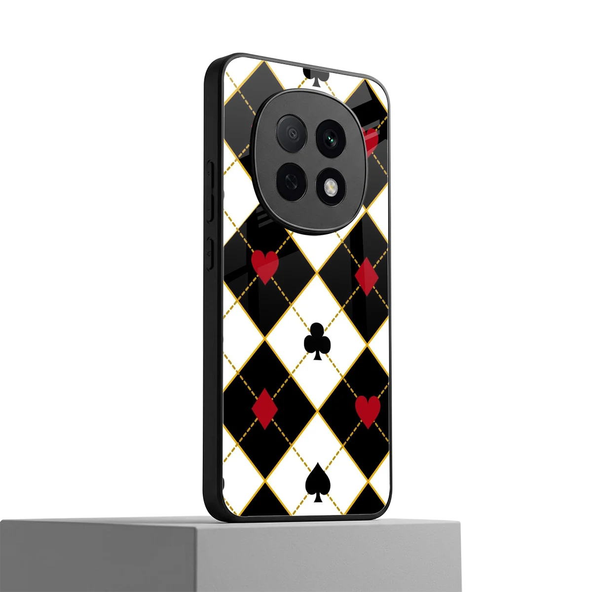 Poker Love oppo f29 pro 5g mobile cover | shockproof glass phone case