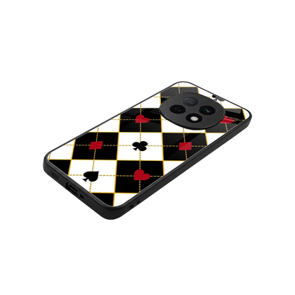 Poker Love stylish phone case for oppo f29 pro 5g | glossy glass and slim fit