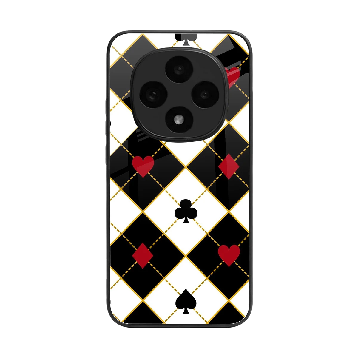 Poker Love back phone cover | glass case for oppo f31 pro 5g