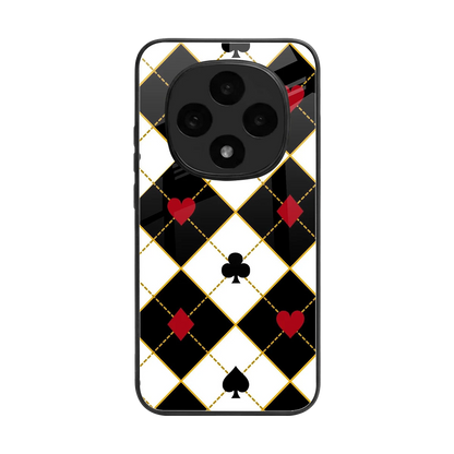 Poker Love back phone cover | glass case for oppo f31 pro 5g