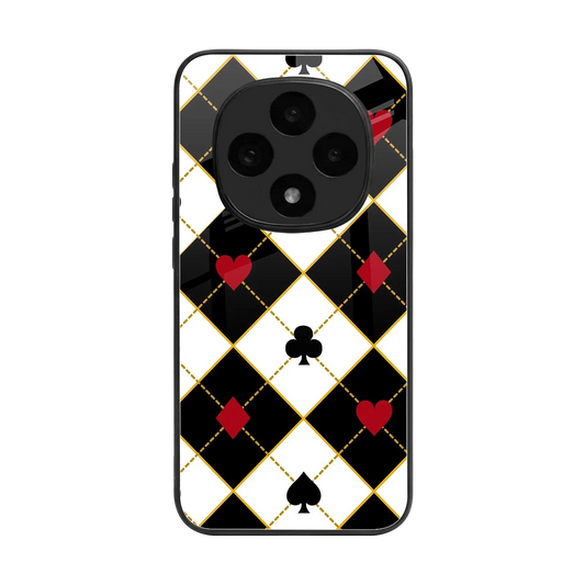 Poker Love back phone cover | glass case for oppo f31 pro 5g