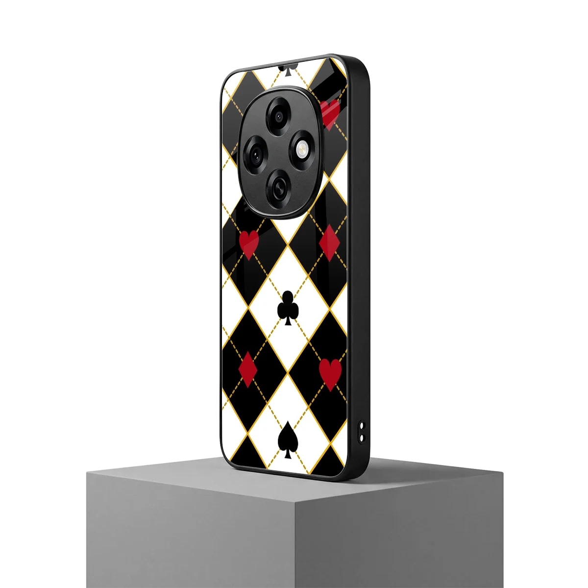 Poker Love oppo f31 pro 5g mobile cover | shockproof glass phone case