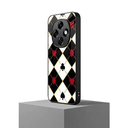 Poker Love oppo f31 pro 5g mobile cover | shockproof glass phone case