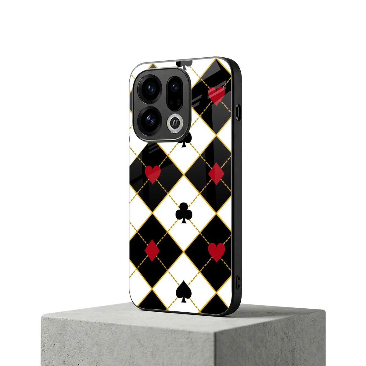 Poker Love oppo find x9 mobile cover | shockproof glass phone case