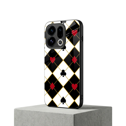 Poker Love oppo find x9 mobile cover | shockproof glass phone case