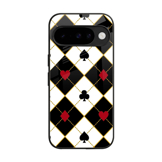 Poker Love back phone cover | glass case for google pixel 10