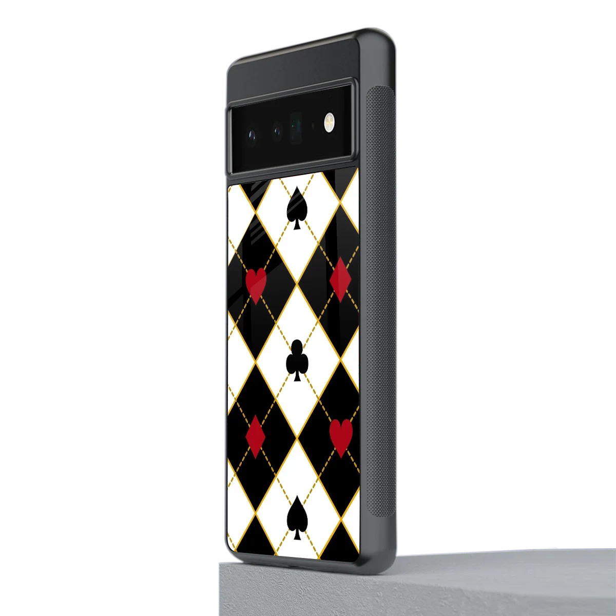 Poker Love stylish phone case for google pixel 6 pro | glossy glass and slim fit