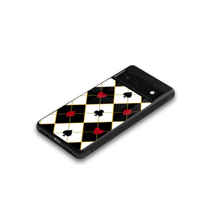 Poker Love google pixel 6 mobile cover | shockproof glass phone case