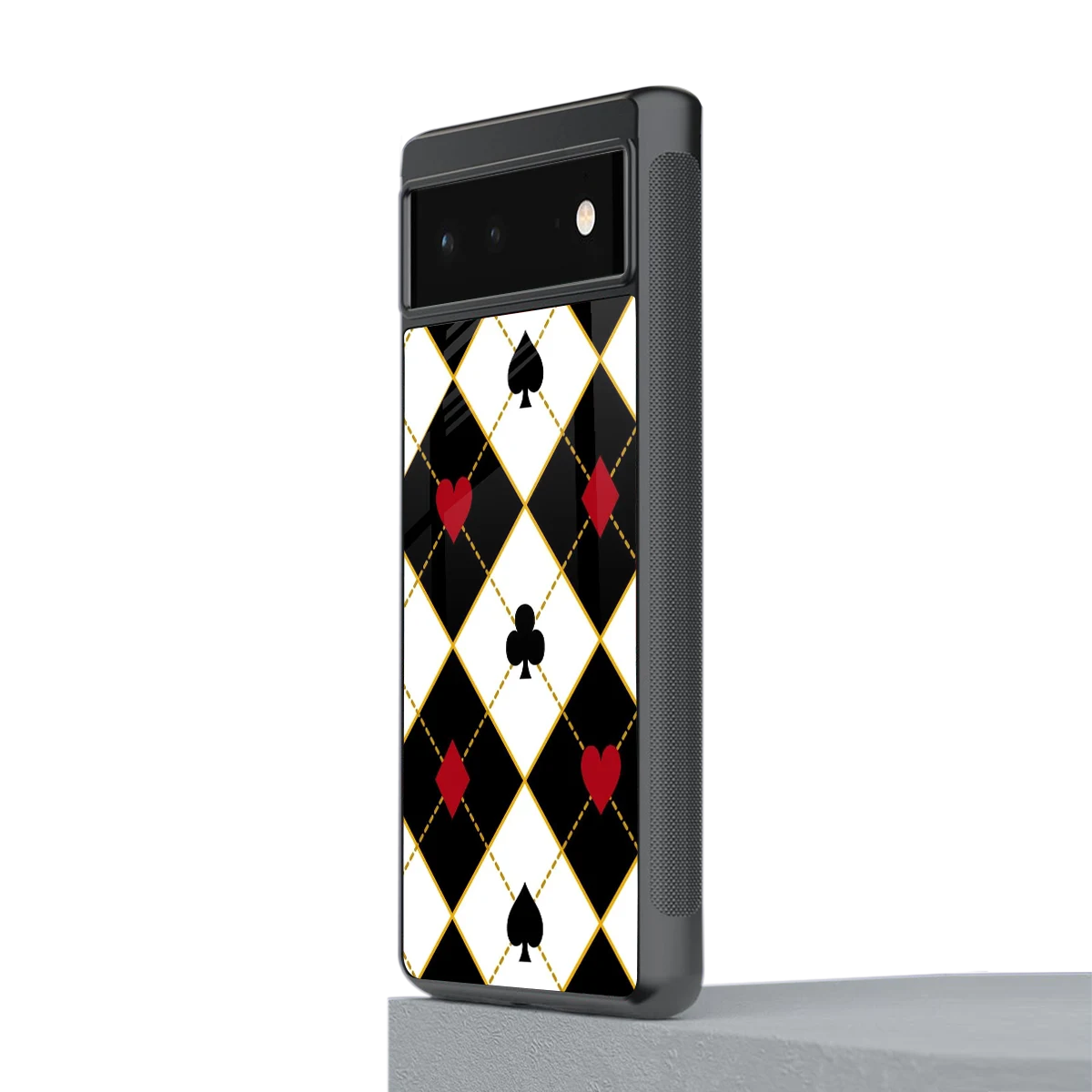 Poker Love stylish phone case for google pixel 6a | glossy glass and slim fit