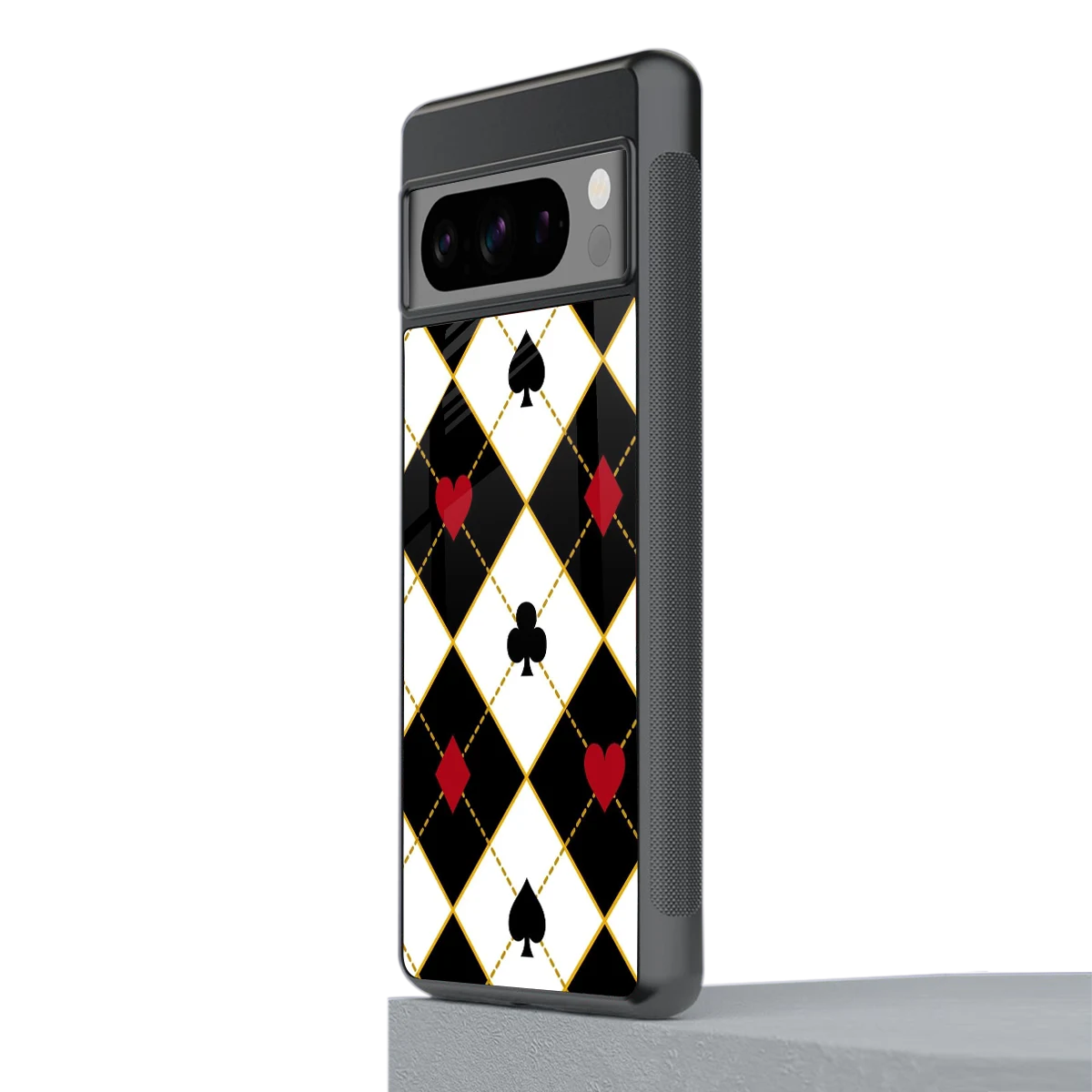 Poker Love stylish phone case for google pixel 8 pro | glossy glass and slim fit