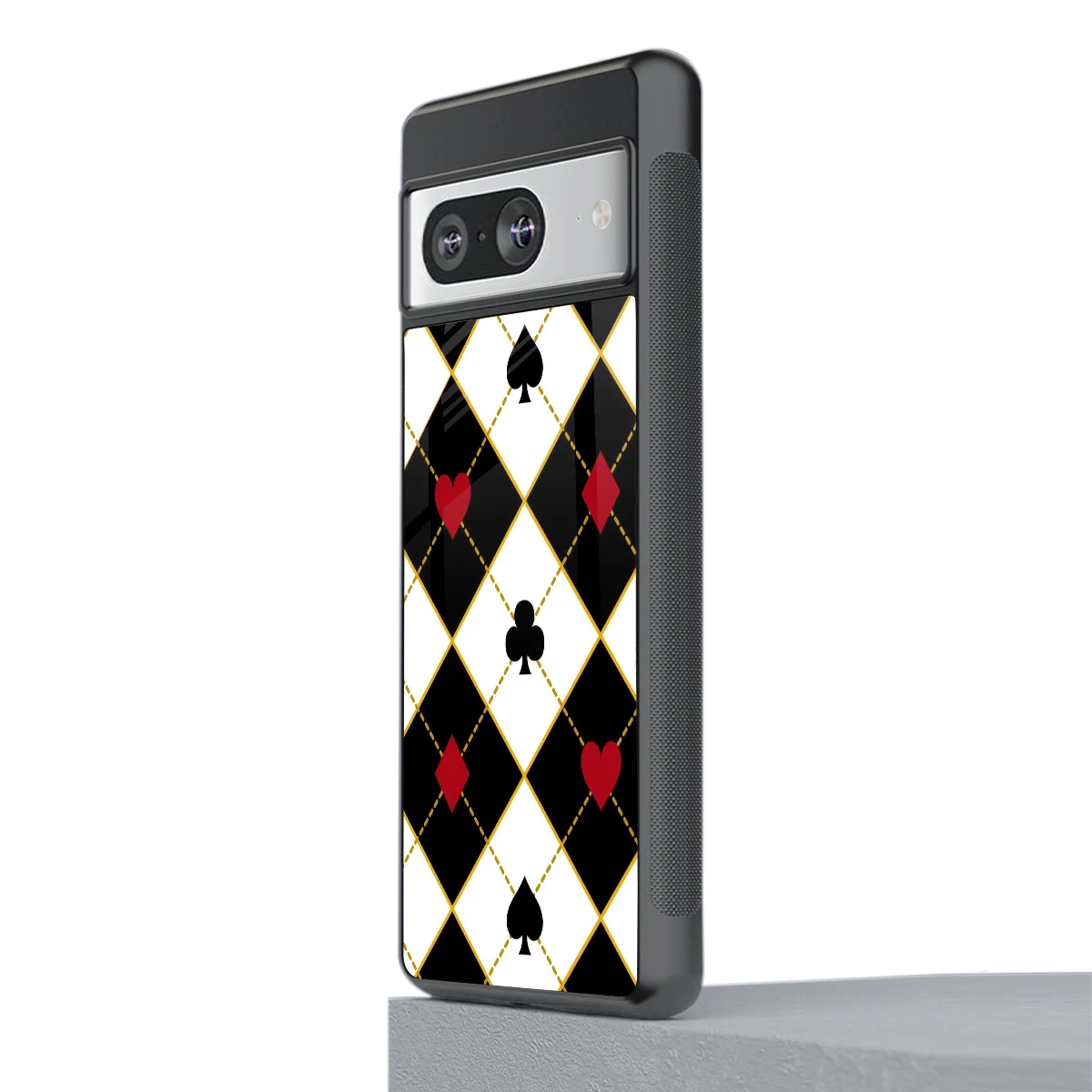 Poker Love stylish phone case for google pixel 8 | glossy glass and slim fit